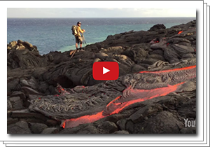 Videos: Lava Entering Ocean, Hawai'i Volcanoes National Park, Big Island, Hawaii, 8/2016