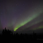 Aurora at Cleary Summit, Fairbanks, Alaska, 9/2016