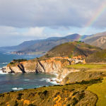 Rainbow over Bixby Creek Bridge, Big Sur, California, 12/2016