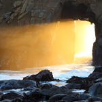 Keyhole Arch at Pfeiffer Beach, Big Sur, California, 12/2016
