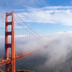 Fog at Golden Gate Bridge, San Francisco, California, 10/2006