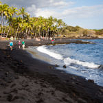 Punalu'u Black Sand Beach, Big Island, Hawaii, 1/2015
