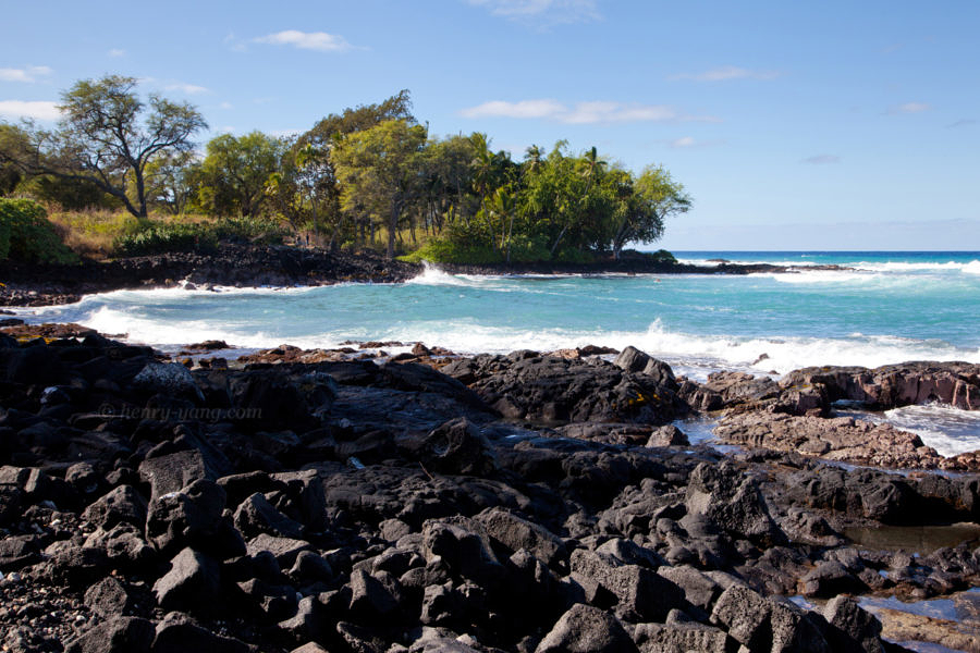 Coast of Kailua-Kona, Big Island, Hawaii, 1/2015