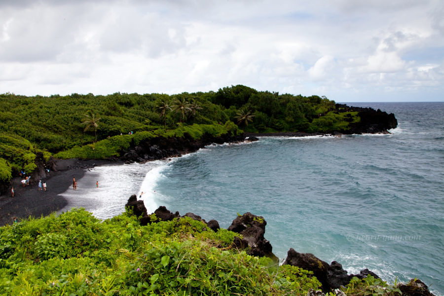 Black Sand Beach, Waianapanapa State Park, Road to Hana, Maui, Hawaii, 8/2016