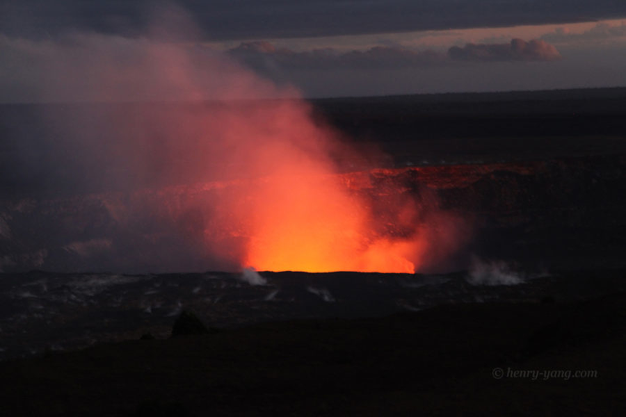 Halema'uma'u Crater, Hawai'i Volcanoes National Park, Hawaii Island, 1/2015