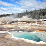 Heart Spring and Lion Geyser, Yellowstone National Park, Wyoming, 9/2013