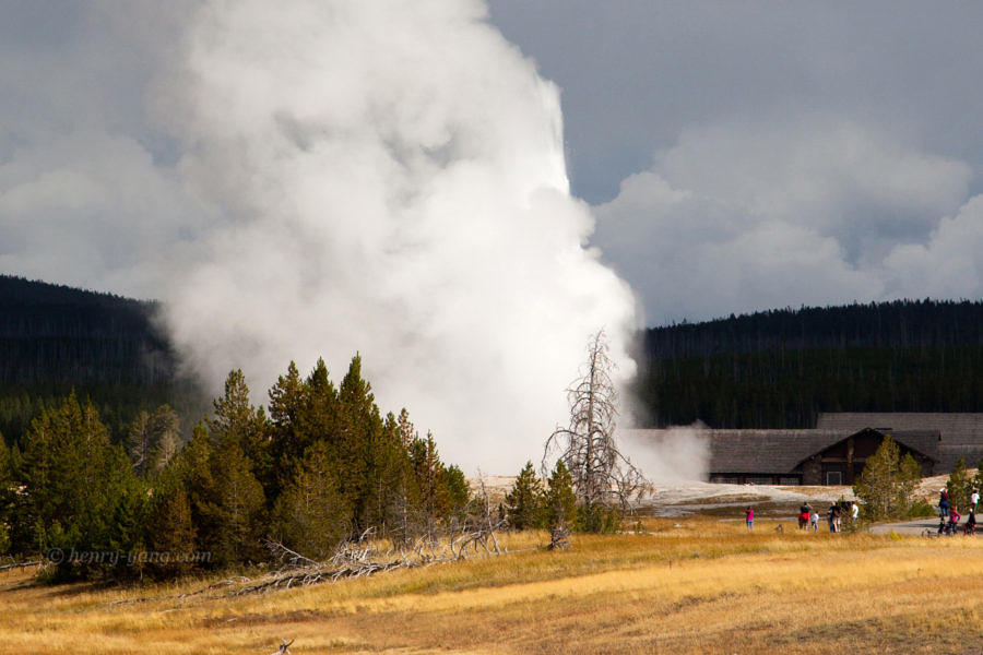 Old Faithful Geyser, Yellowstone National Park, Wyoming, 9/2012