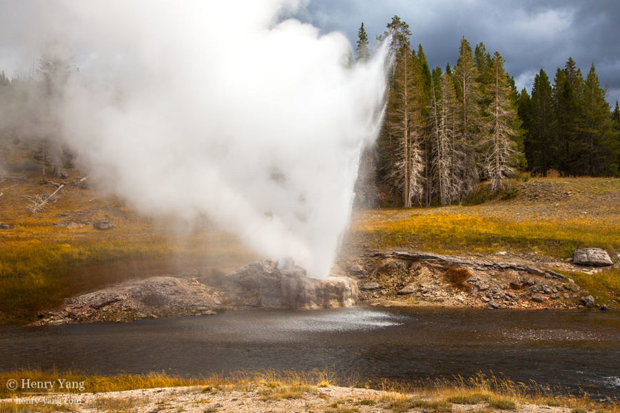 Riverside Geyser, Yellowstone National Park, Wyoming, 9/2012