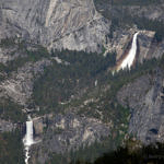 Nevada Falls and Vernal Falls from Washburn Point, Yosemite National Park, California, 5/2016