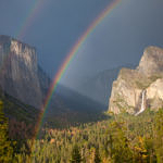 Tunnel View Double Rainbow, Yosemite National Park, California, 5/2016