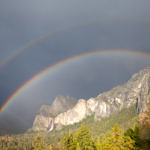 Tunnel View Double Rainbow, Yosemite National Park, California, 5/2016