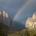 Tunnel View Double Rainbow, Yosemite National Park, California, 5/2016