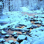 Merced River Winter, Yosemite National Park, California, 12/2015
