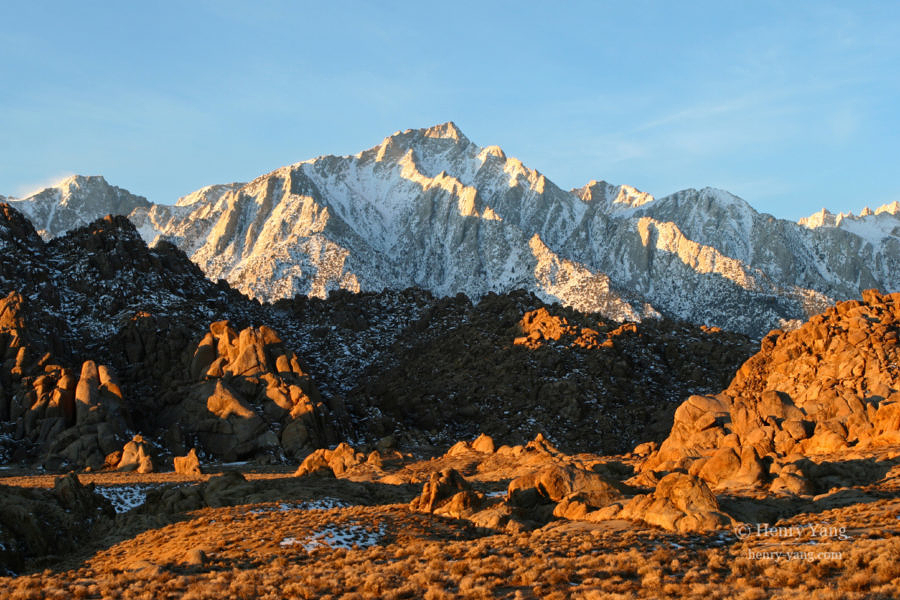 Lone Pine Peak and Alabama Hills, Eastern Sierra, California, 12/2008