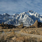 Lone Pine Peak and Alabama Hills, Eastern Sierra, California, 12/2008