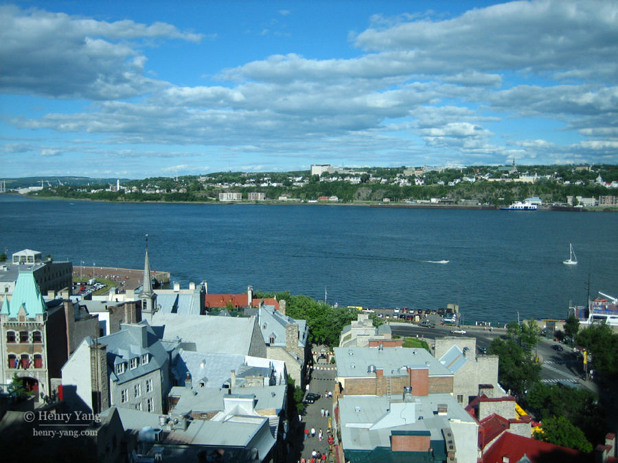 St. Lawrence River and Lower Town, Quebec City, Quebec, Canada, 7/2005