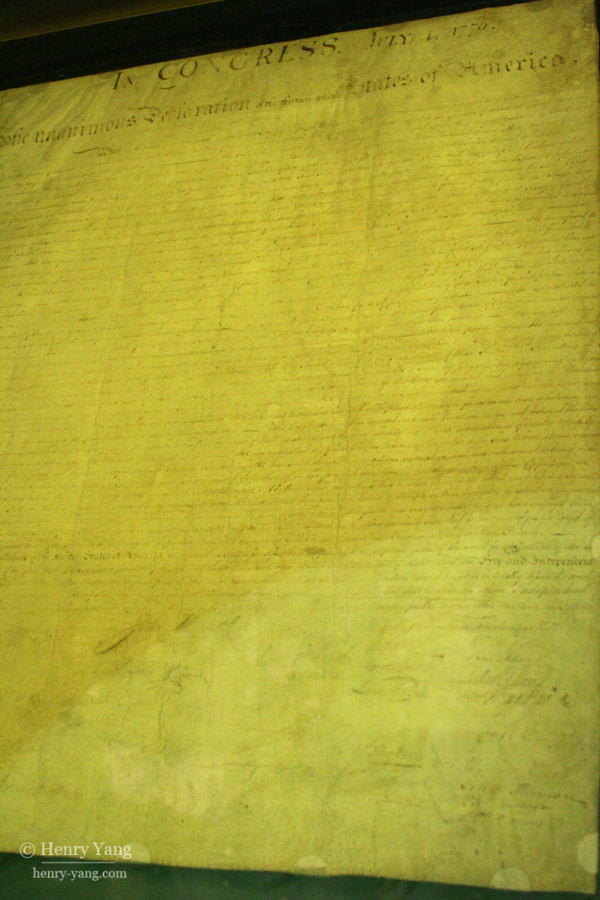 Declaration of Independence, Washington DC, 5/2006