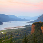 Sunset, Columbia River Gorge, Oregon, 8/2017