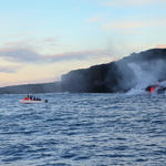 Lava Entering Ocean, Hawai'i Volcanoes National Park, Big Island, Hawaii, 8/2016